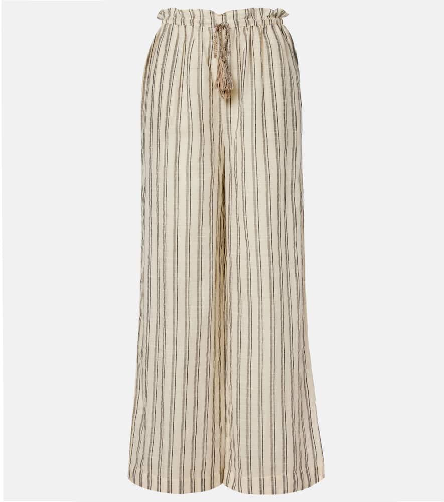 ulla johnson josephine striped cotton wide