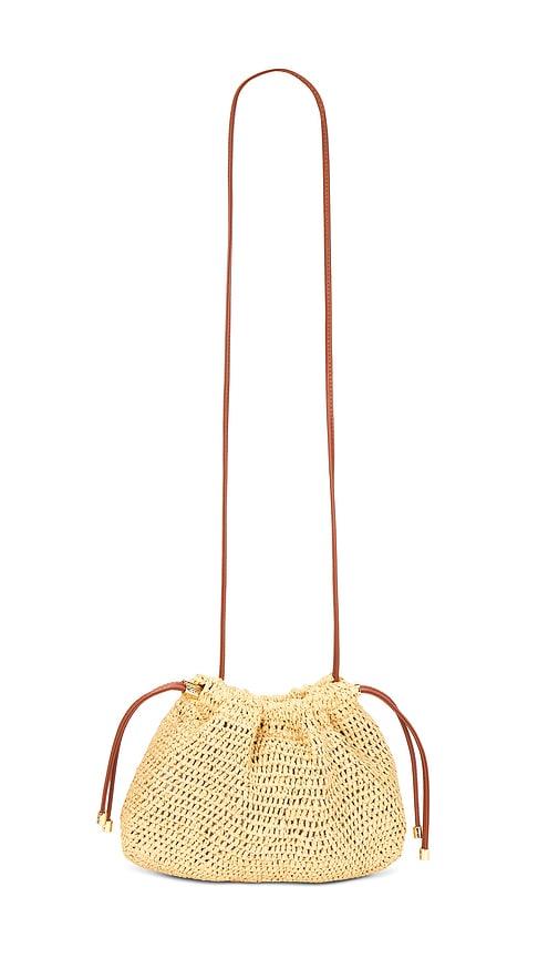 ulla johnson lali mini pouch in tan.