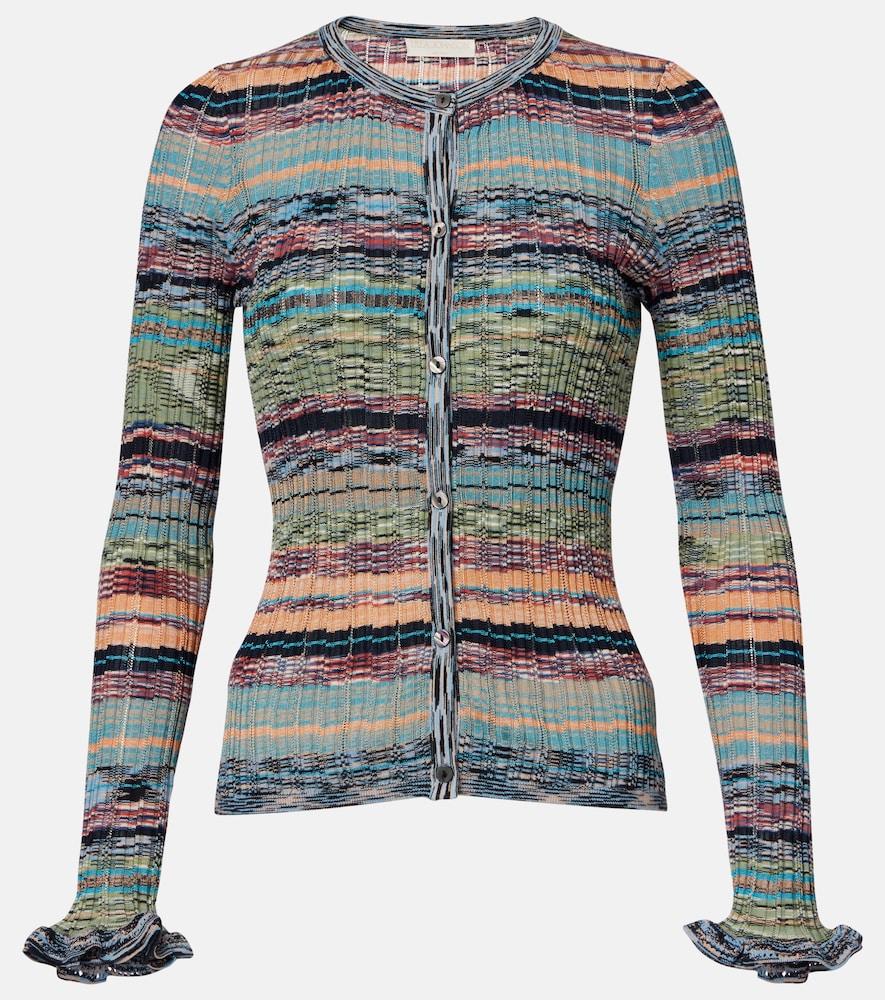 ulla johnson lex striped cardigan