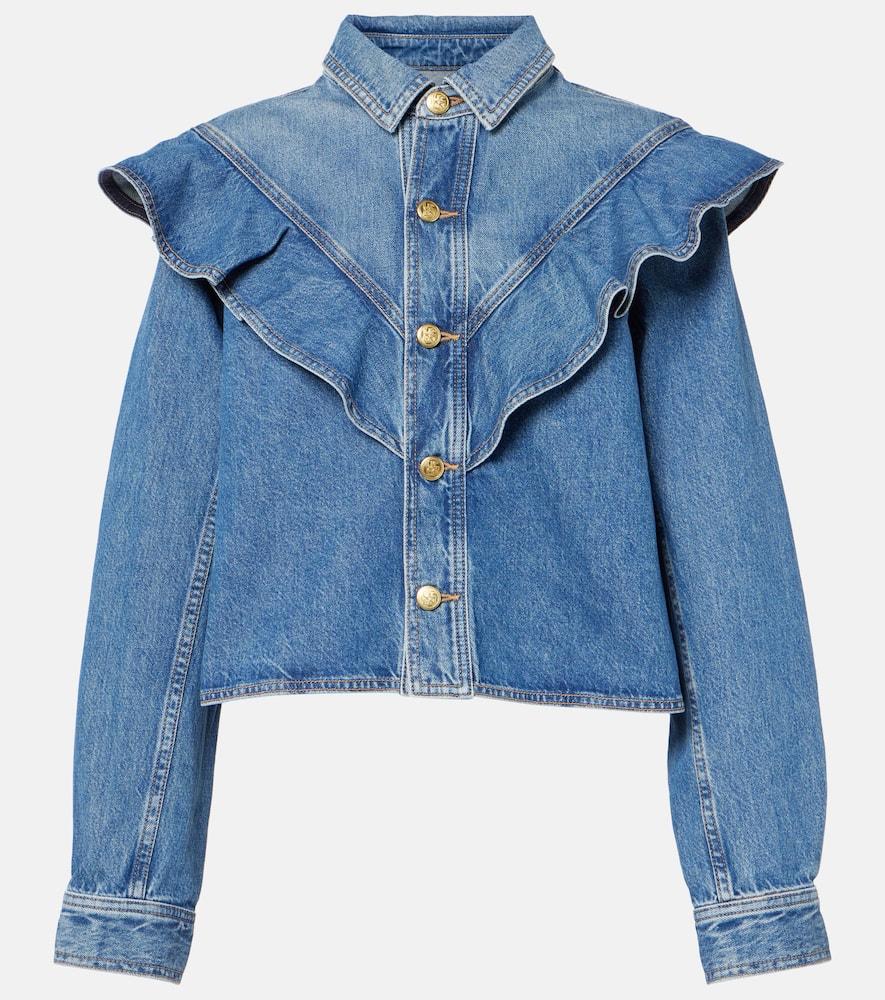 ulla johnson mathilde denim shirt