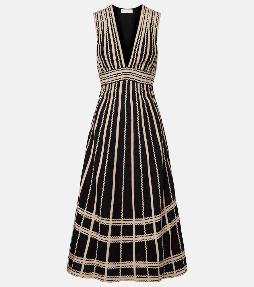 ulla johnson palermo cotton poplin midi dress