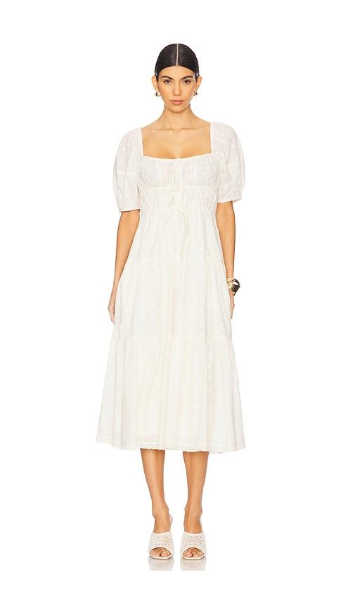 ulla johnson palma dress in white.