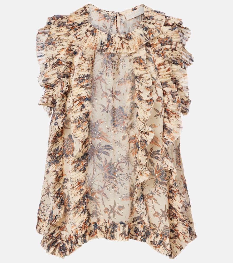ulla johnson sabra printed silk