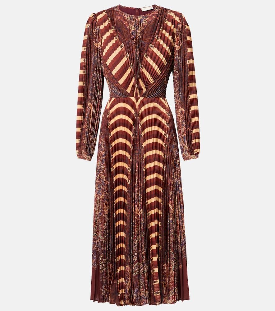 ulla johnson sarai pleated midi dress