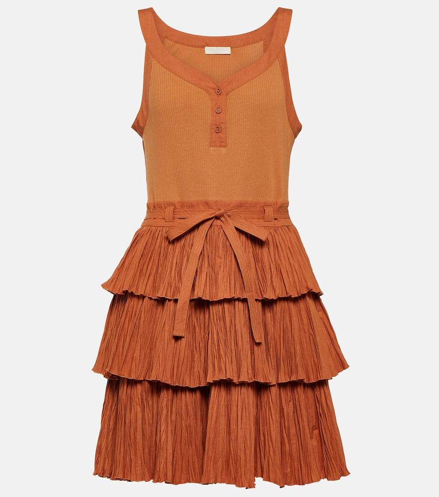 ulla johnson tiered minidress