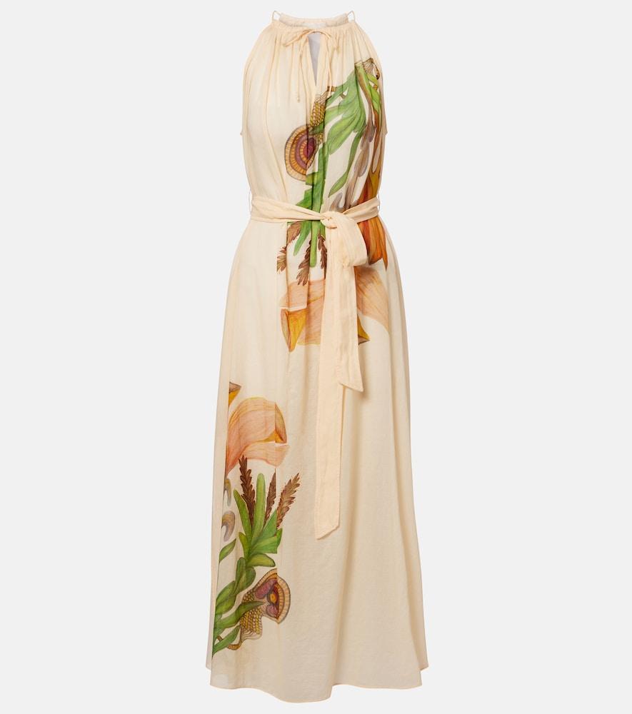 ulla johnson x anna zemánková cotton midi dress