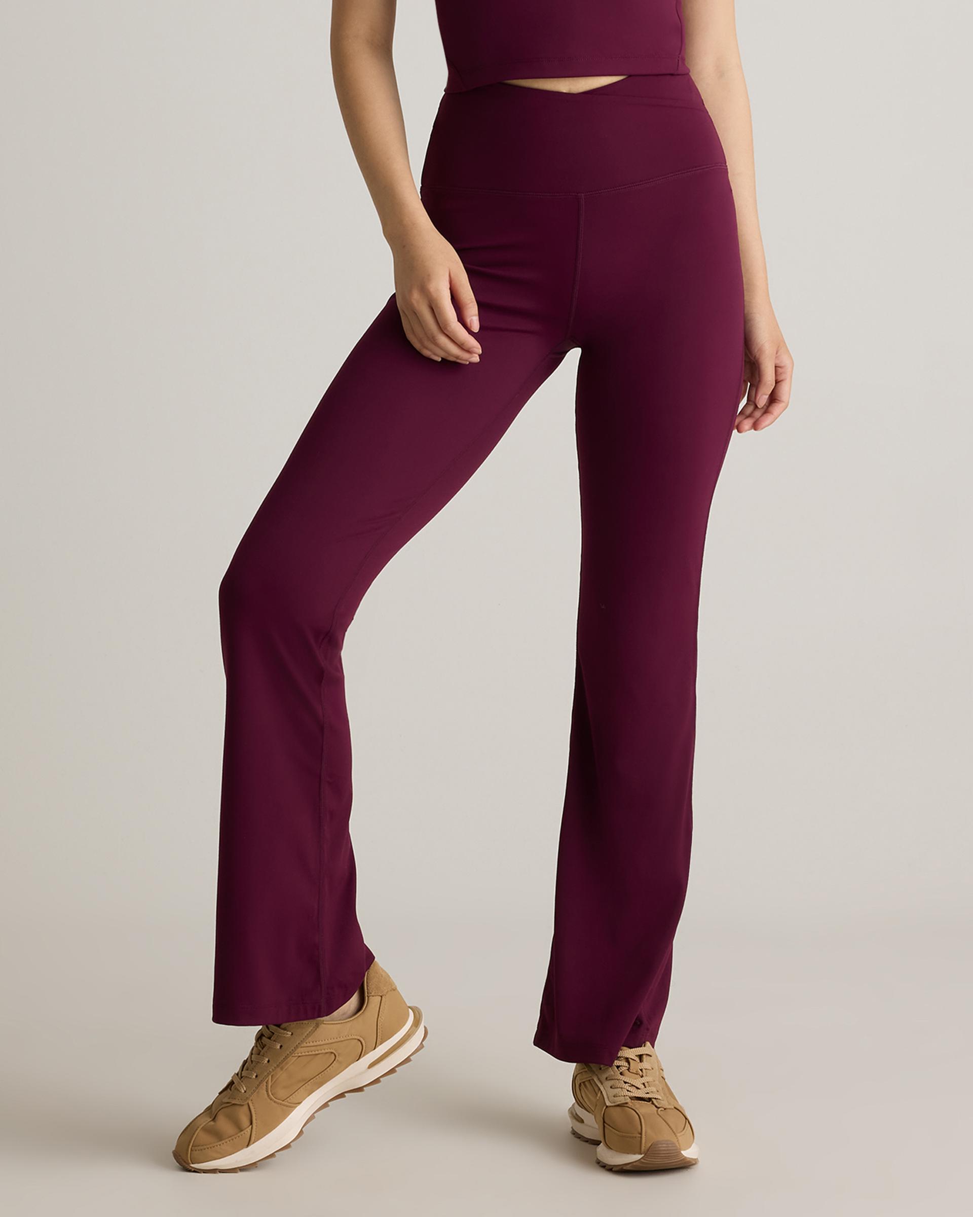 ultra-form high-rise crossover flared pant