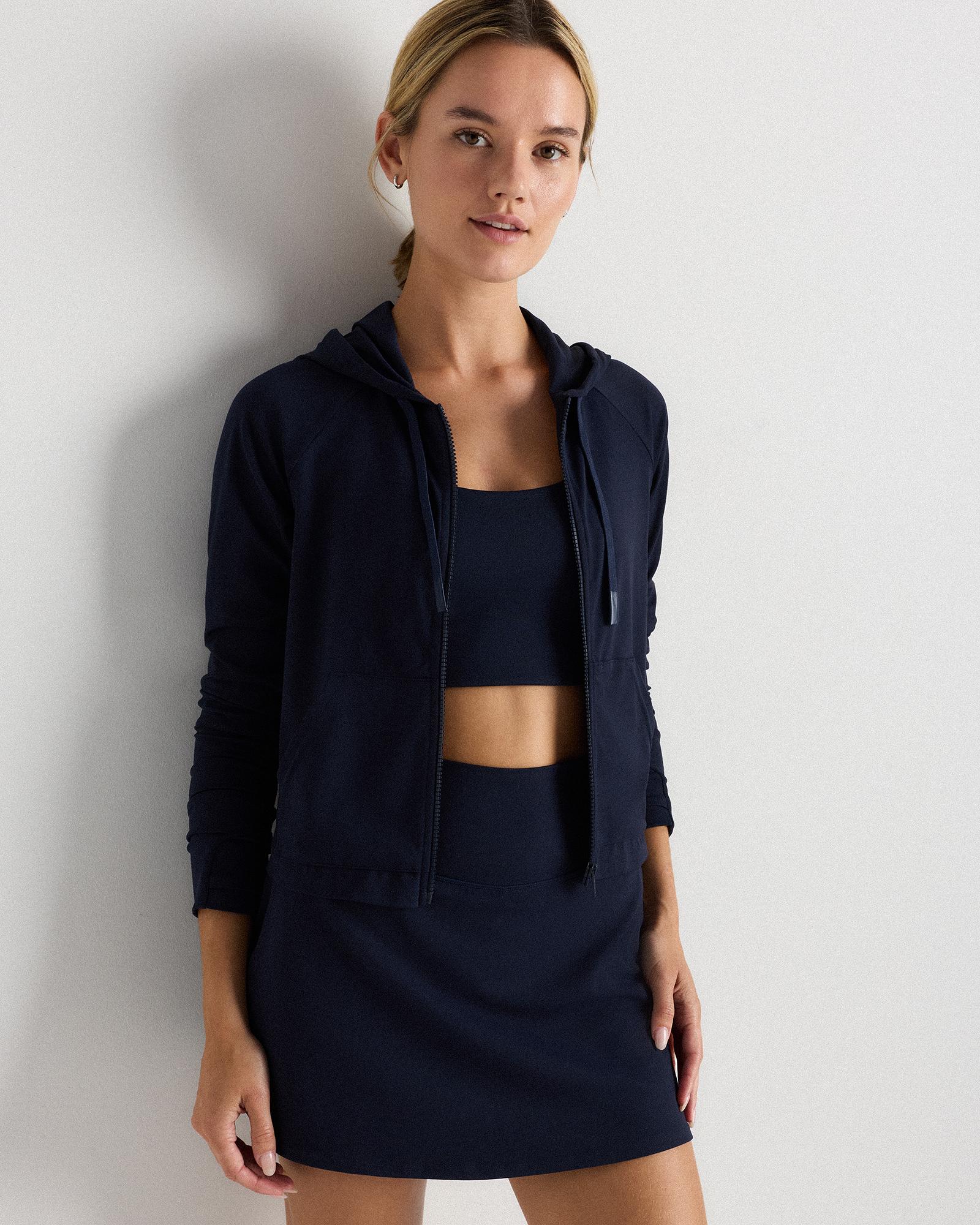 ultra-form hooded crop jacket