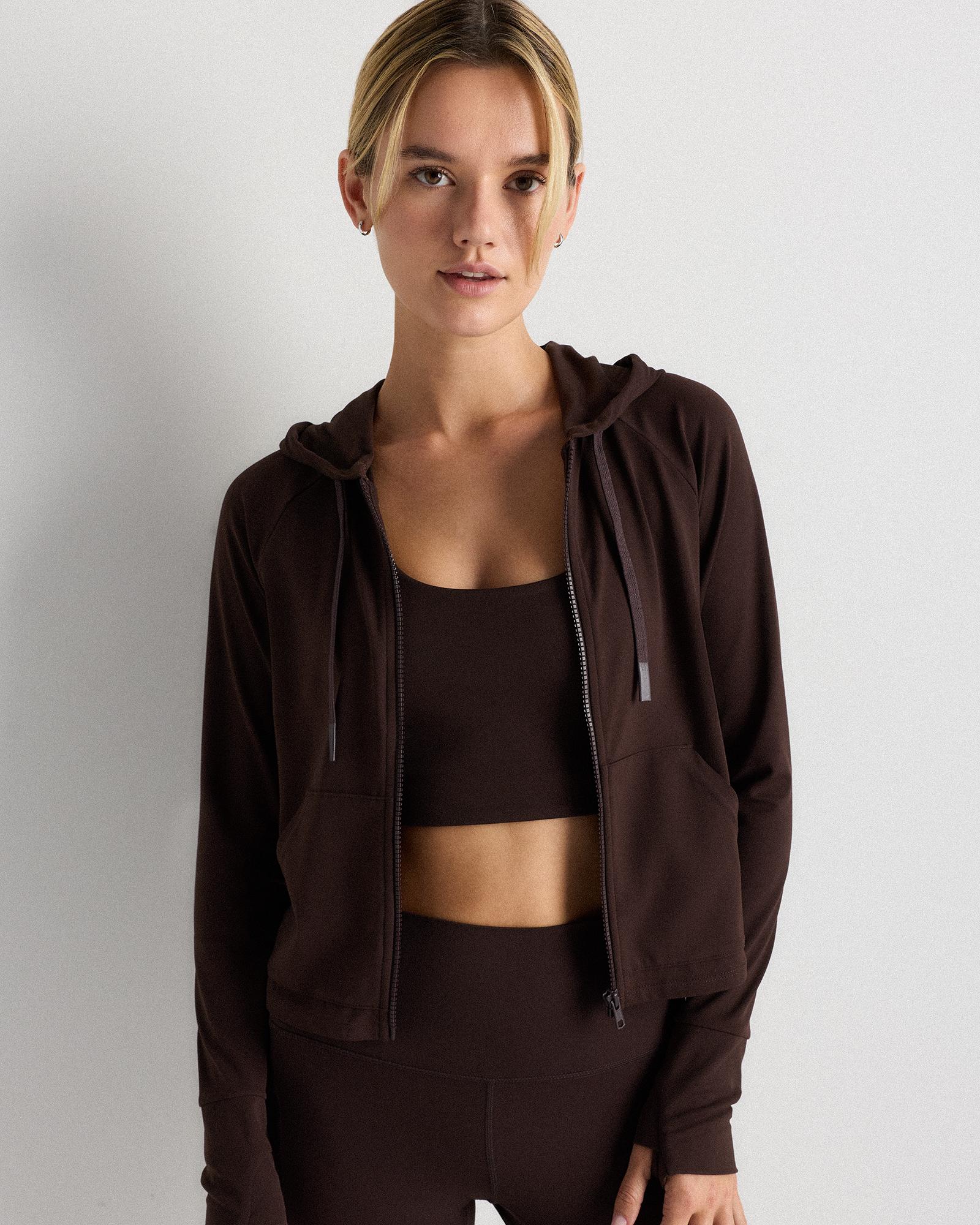 ultra-form hooded crop jacket