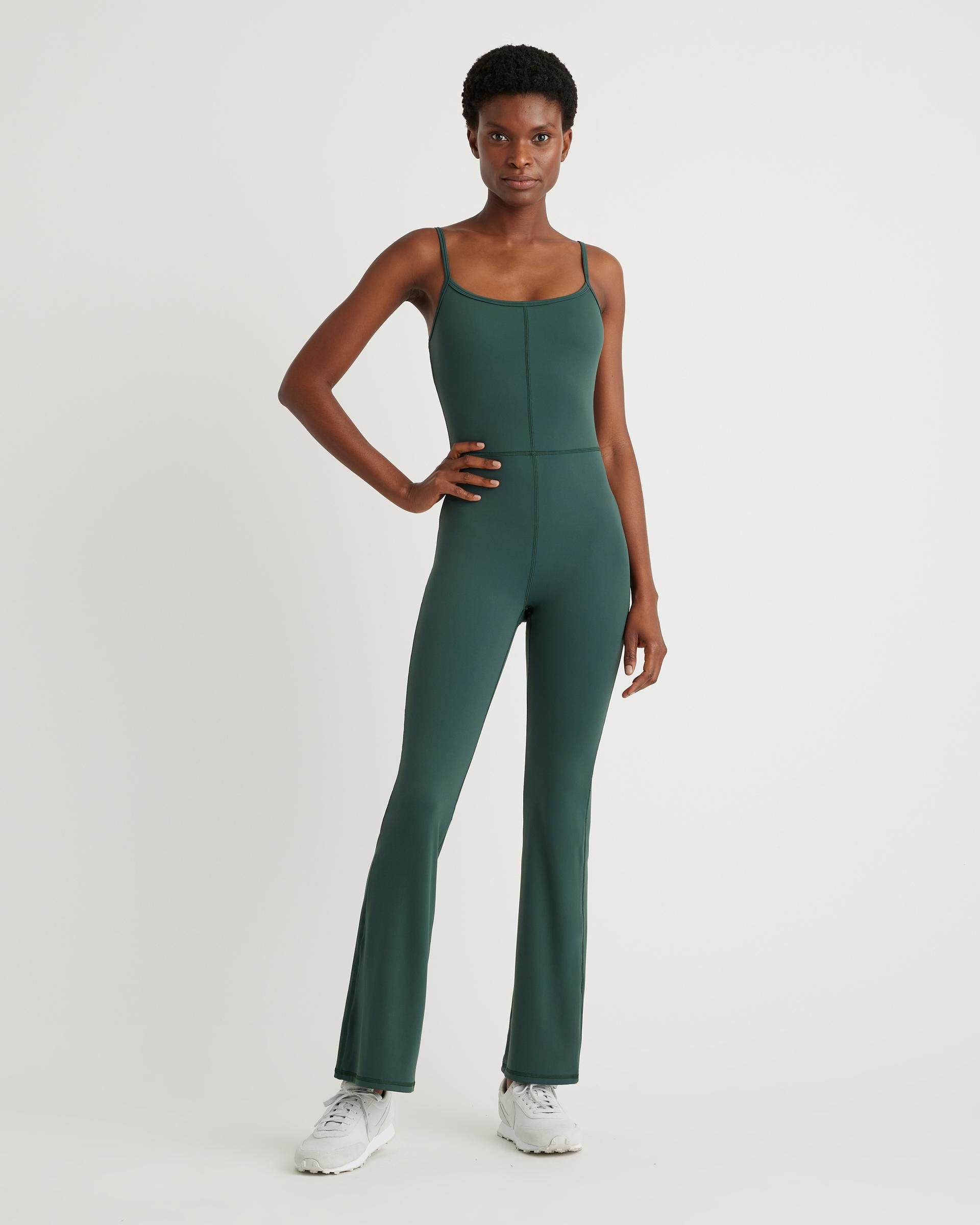 ultra-form kick flare jumpsuit