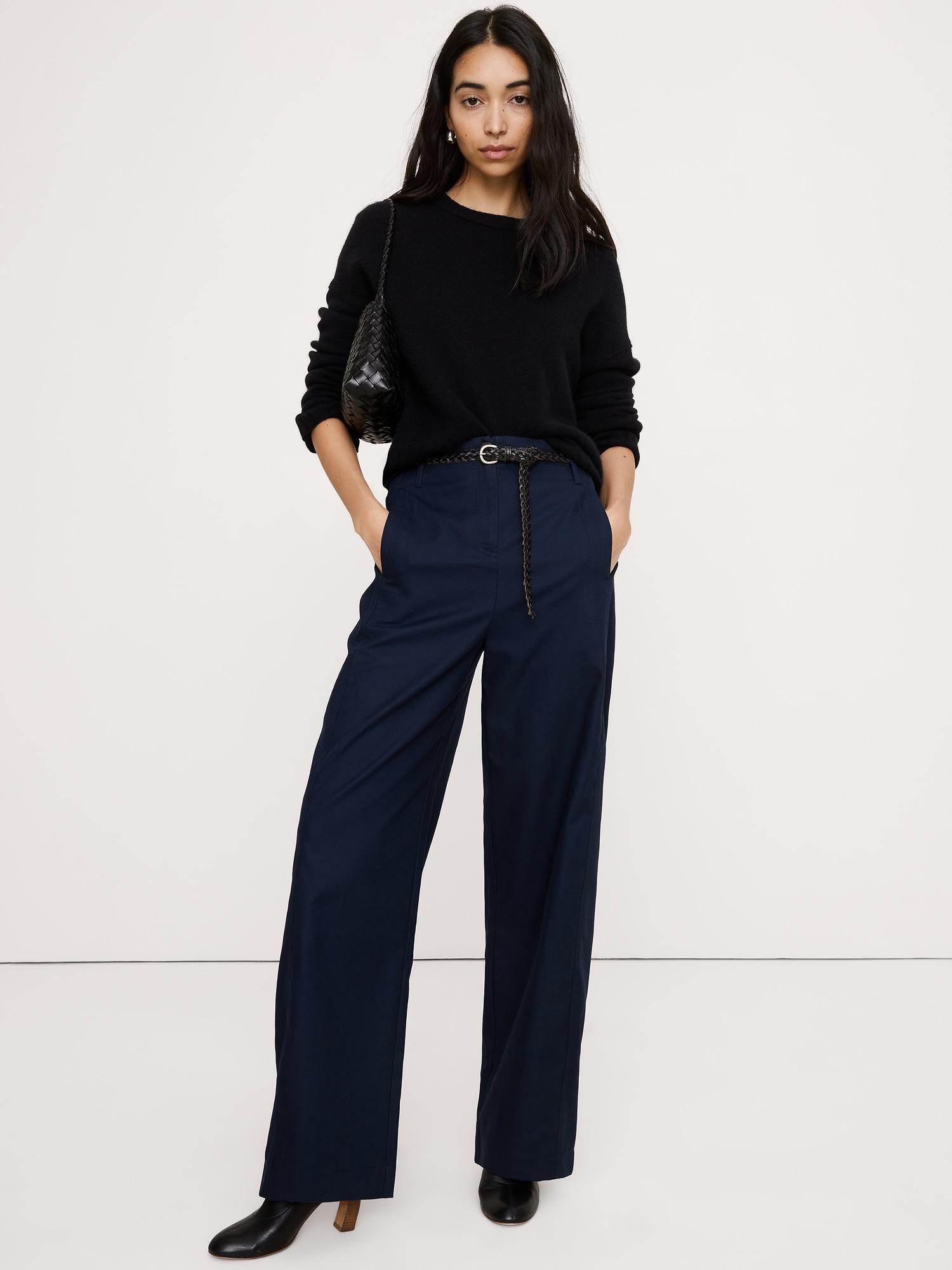 ultra-high rise barrel soft chino