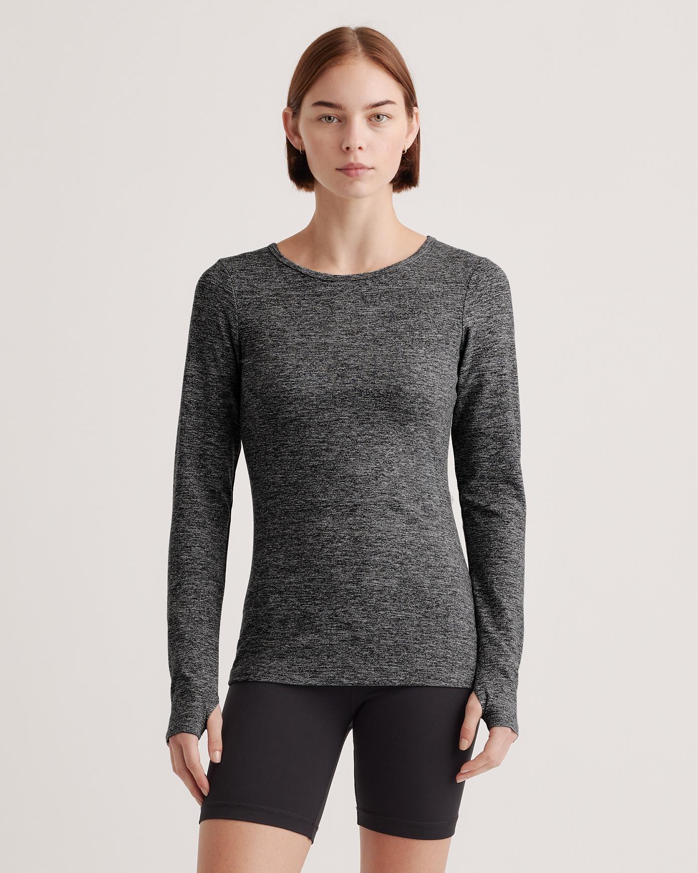 ultra-soft fitted long sleeve top