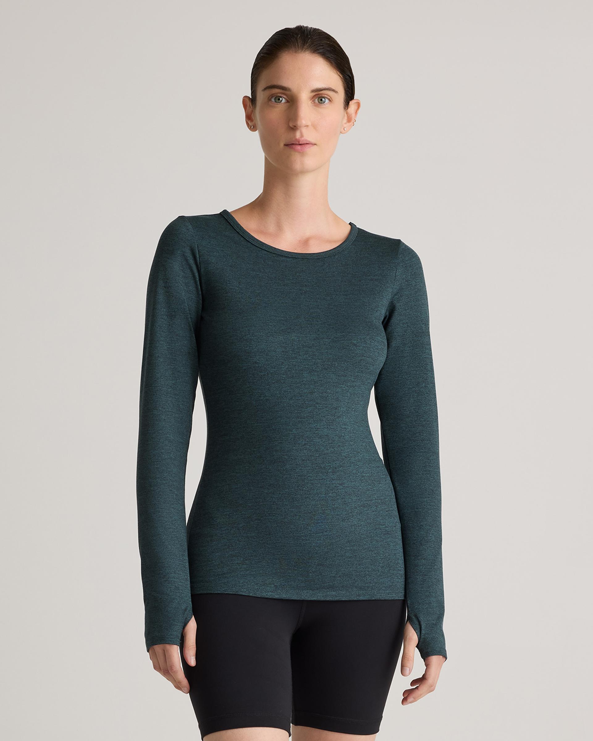 ultra-soft fitted long sleeve top