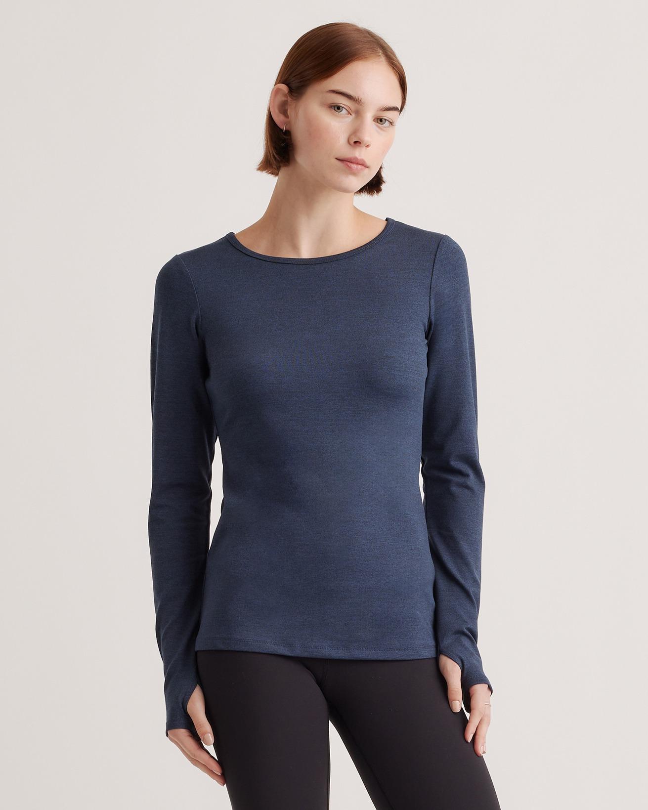 ultra-soft fitted long sleeve top