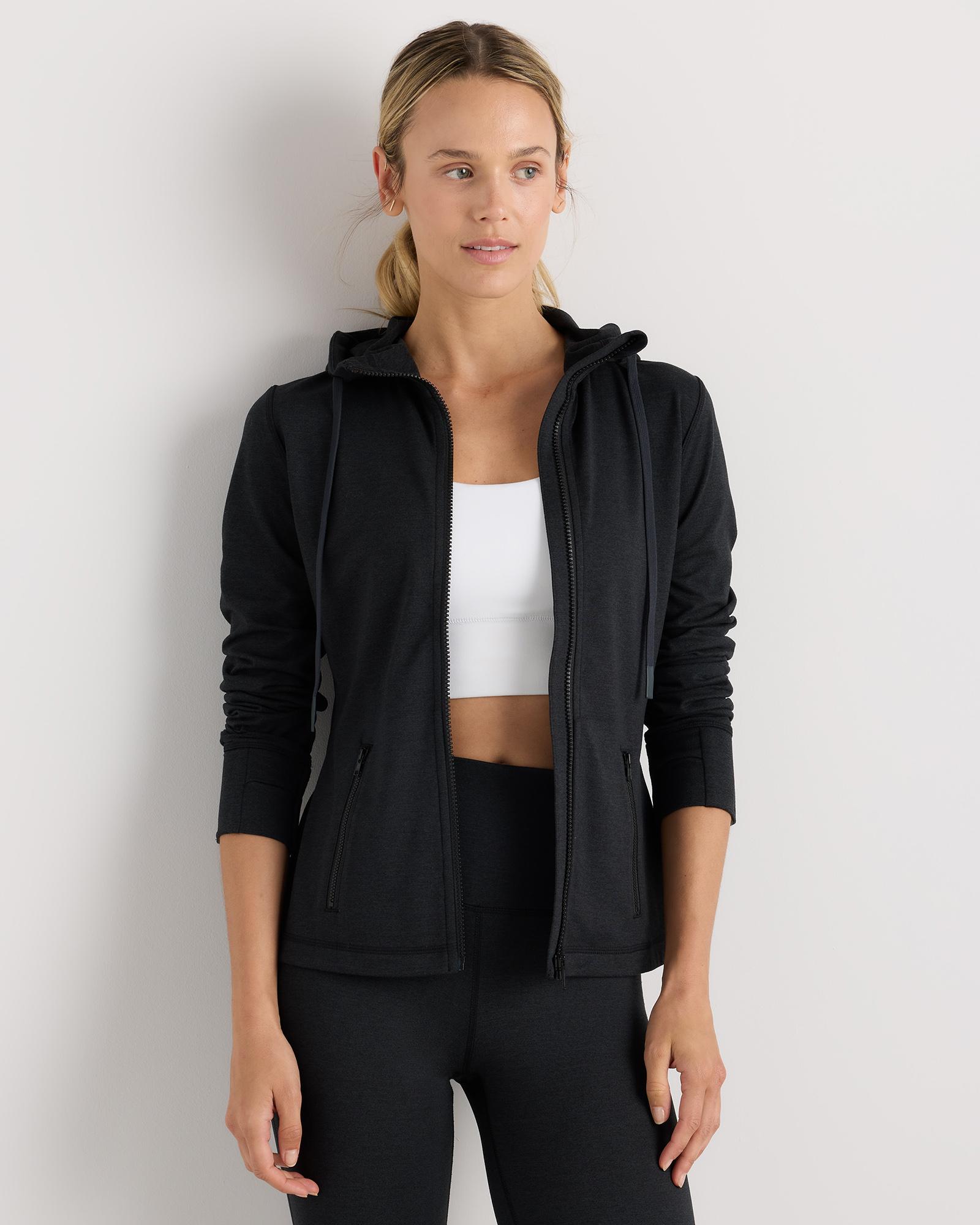 ultra-soft slim fit hooded jacket