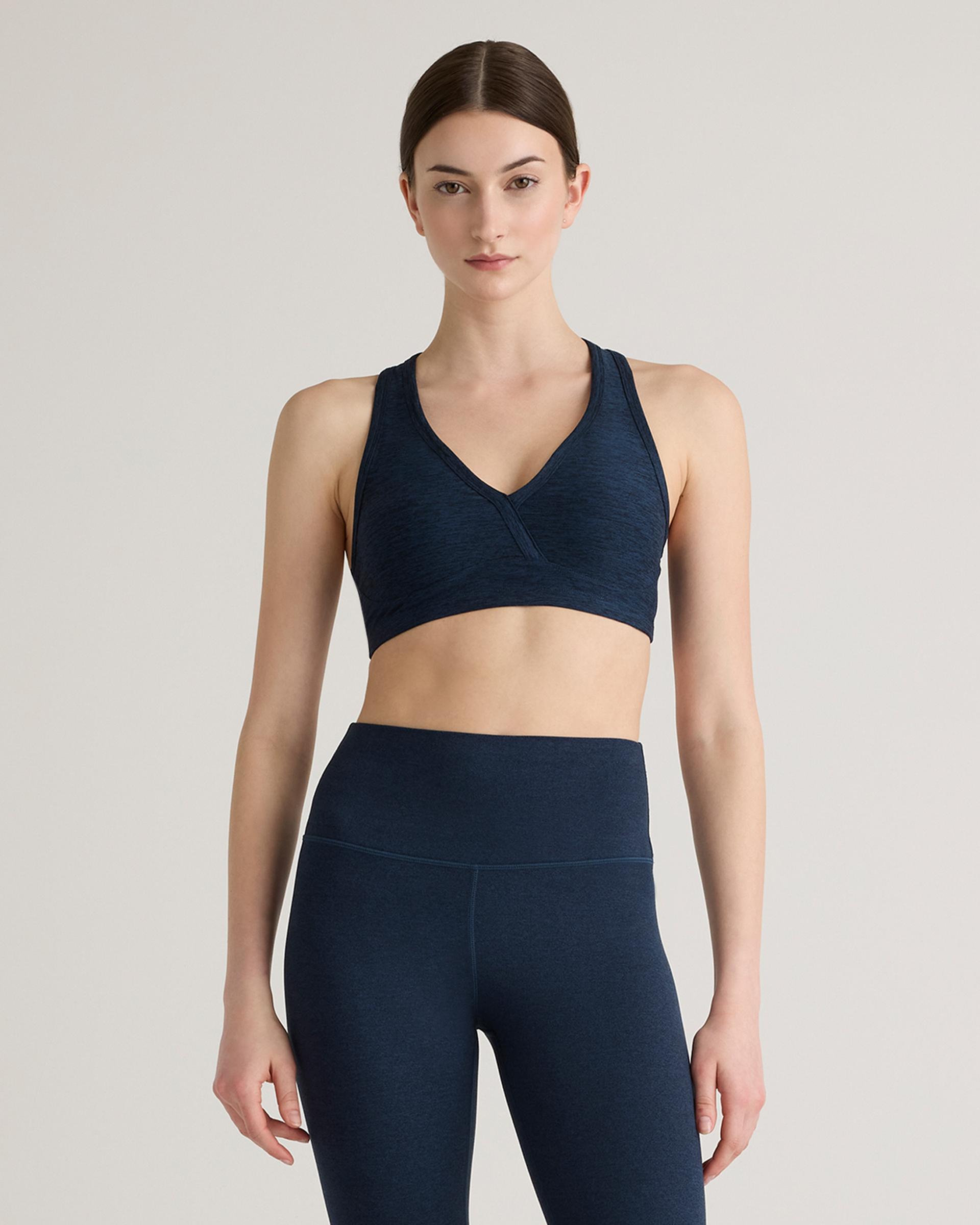 ultra-soft v-neck racerback bra