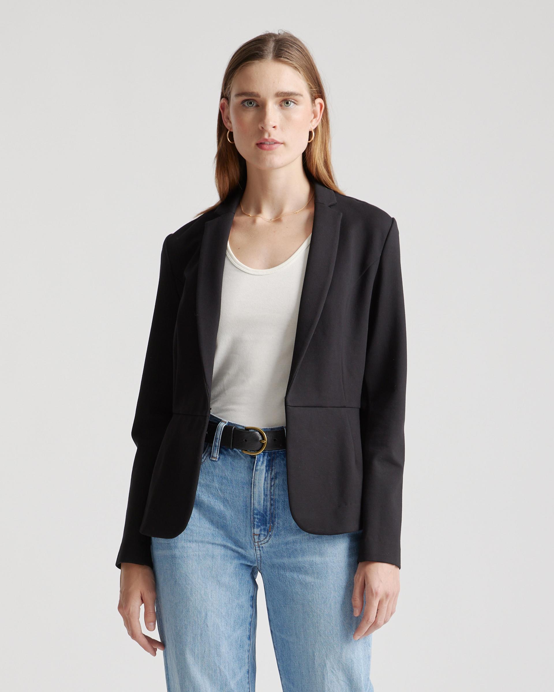 ultra-stretch ponte blazer