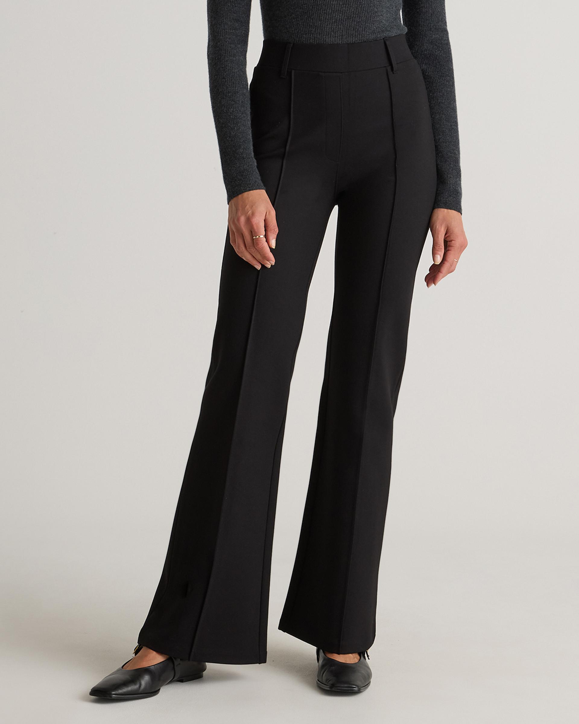 ultra-stretch ponte flare leg pants
