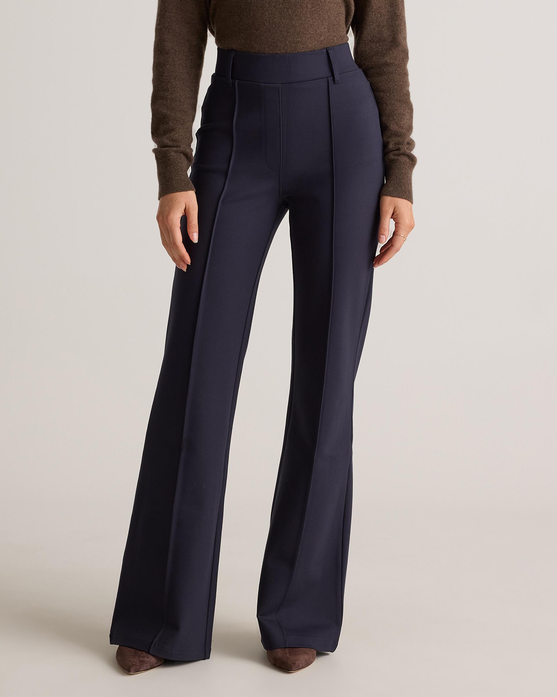 ultra-stretch ponte flare leg pants