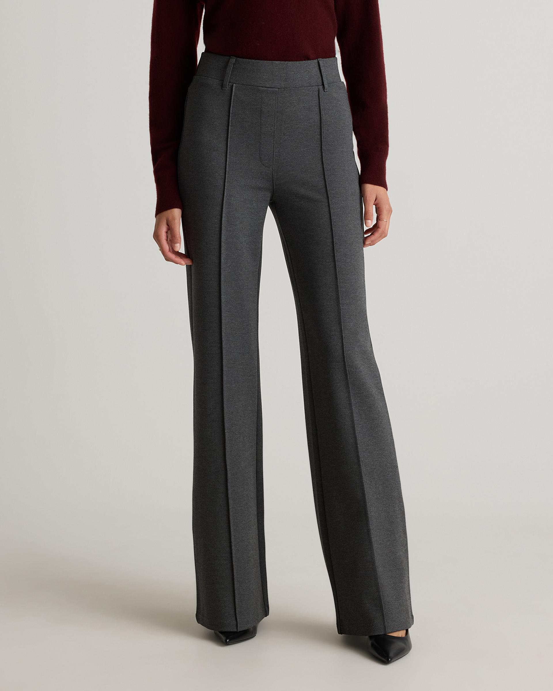 ultra-stretch ponte flare leg pants