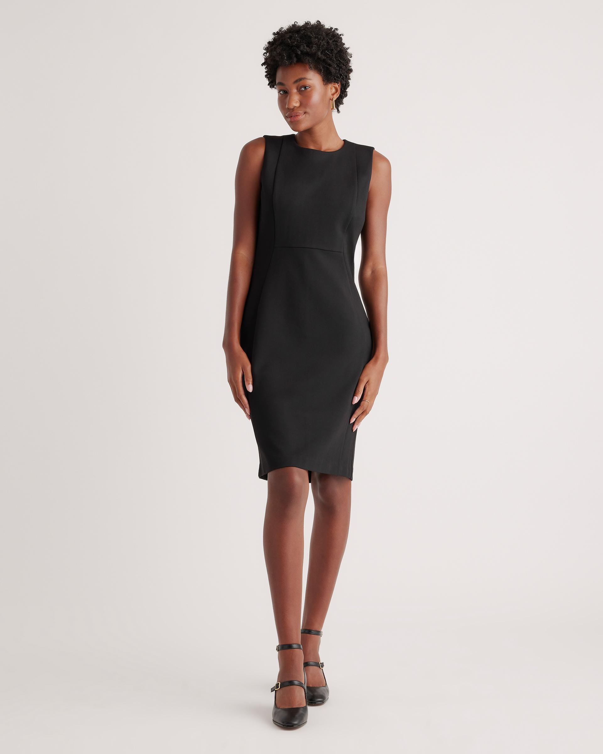 ultra-stretch ponte sleeveless dress