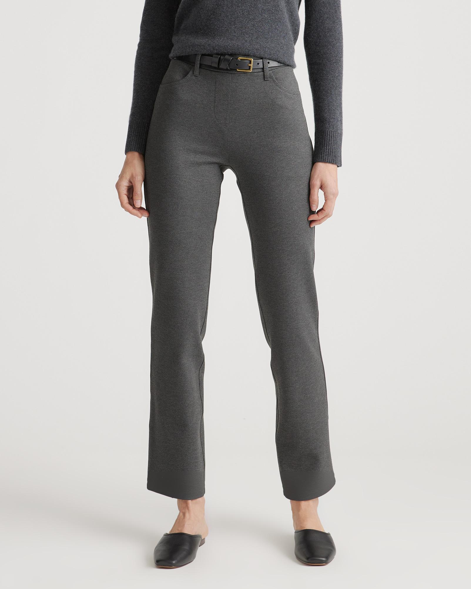 ultra-stretch ponte straight leg 4-pocket pants