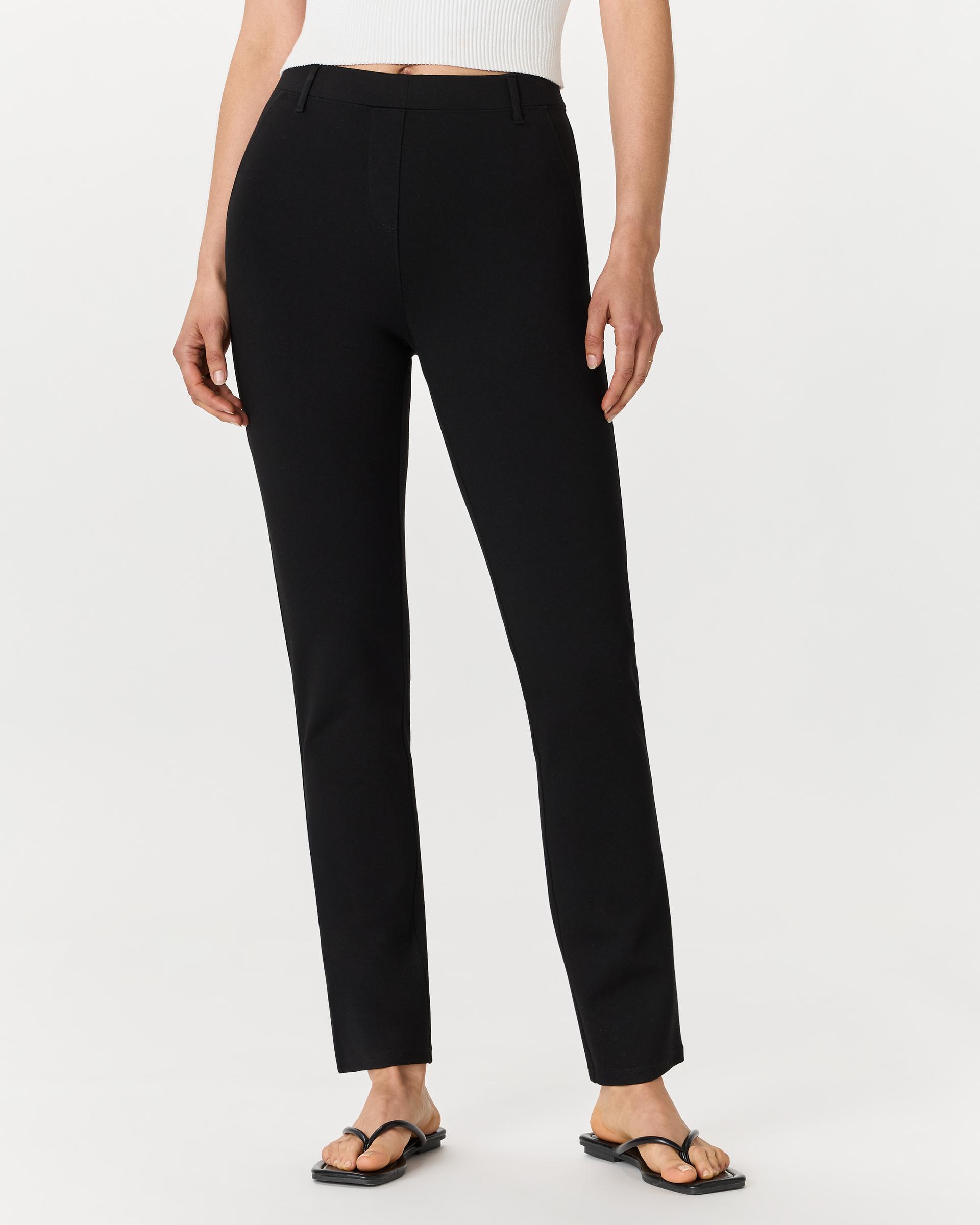 ultra-stretch ponte straight leg pants