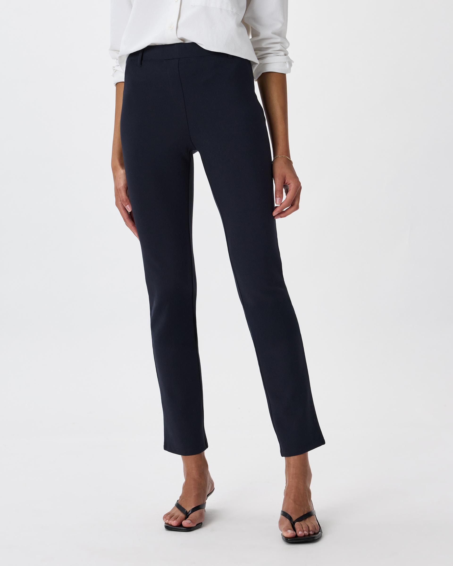 ultra-stretch ponte straight leg pants