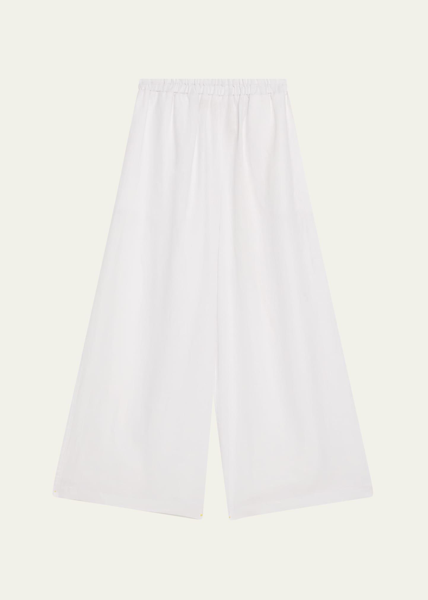 ultra wide linen trousers