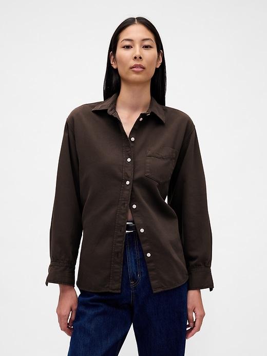 ultrasoft denim big shirt