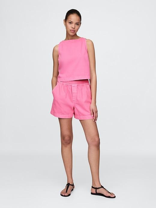 ultrasoft denim easy shorts