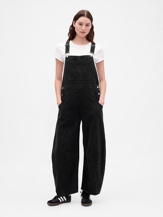 ultrasoft denim horseshoe overalls