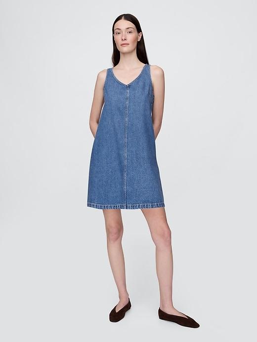 ultrasoft denim mini dress
