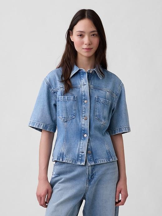 ultrasoft denim pocket shirt