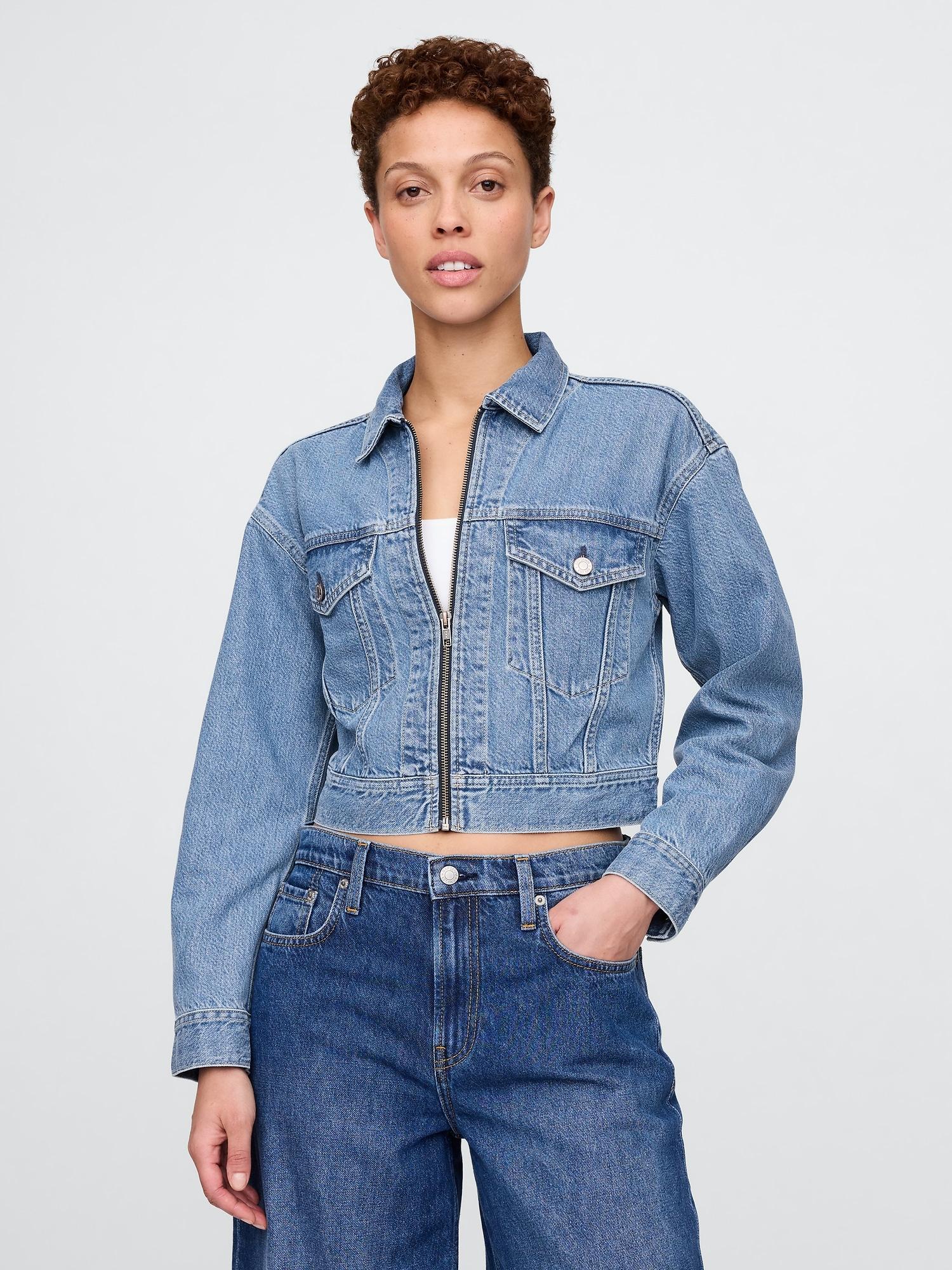 ultrasoft icon denim crop jacket