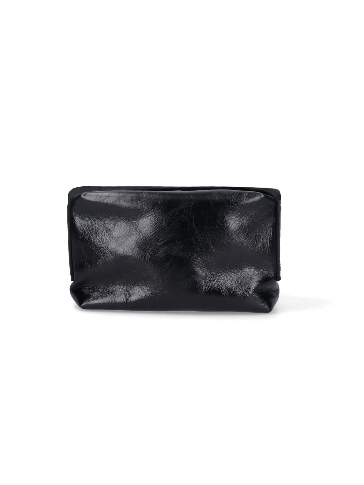 uma wang logo shoulder bag