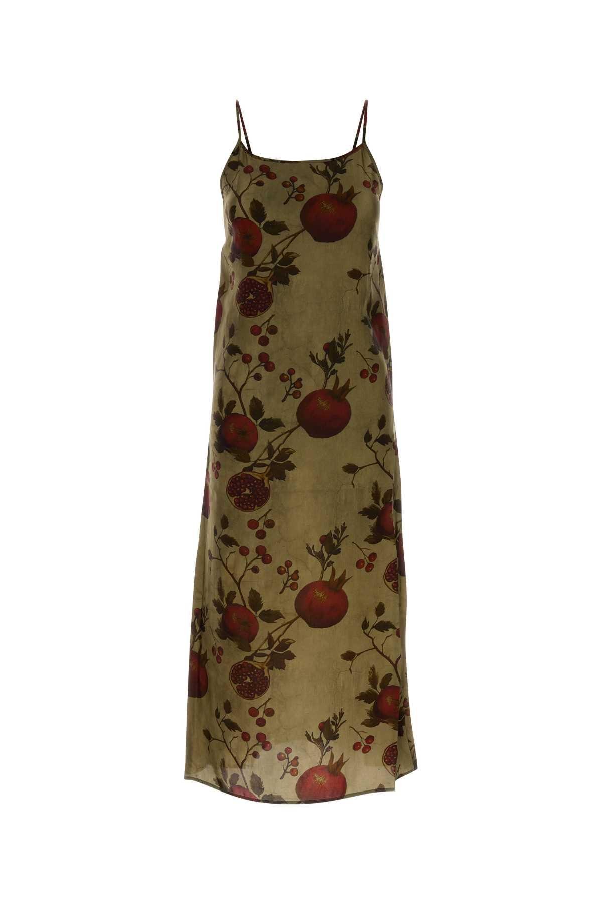 uma wang printed viscose and cupro anaya dress