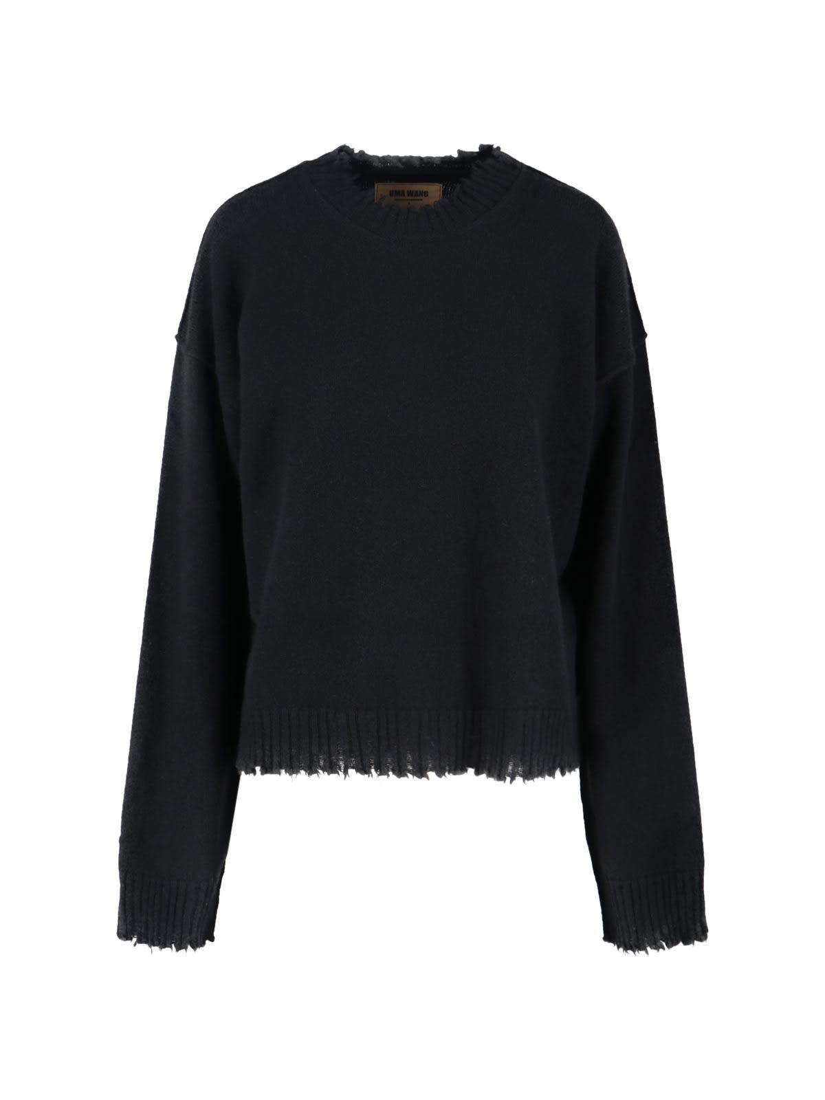 uma wang round neck sweater