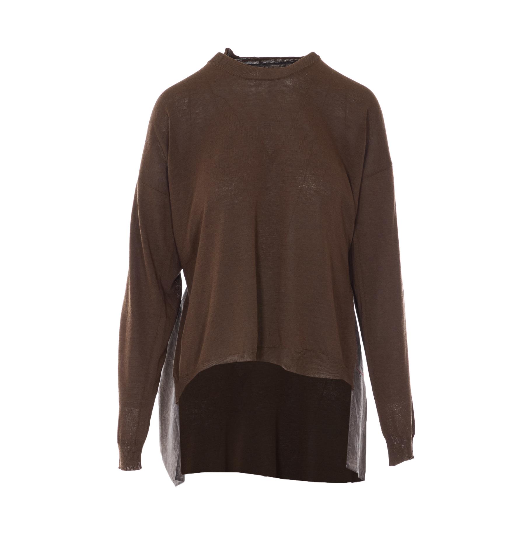uma wang sweaters brown cotton - women