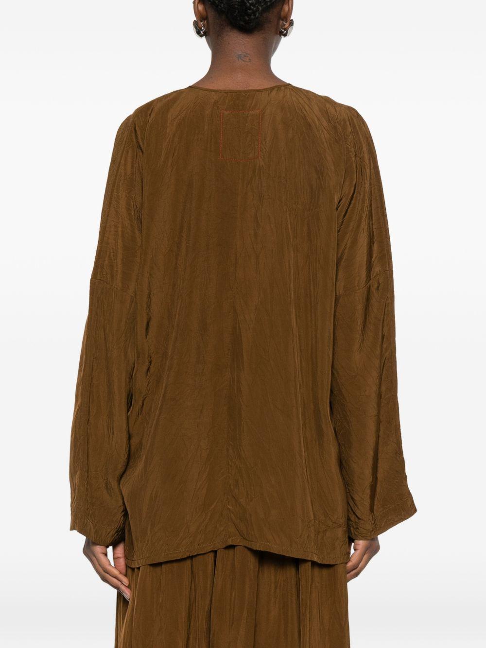 uma wang top camel viscose - women