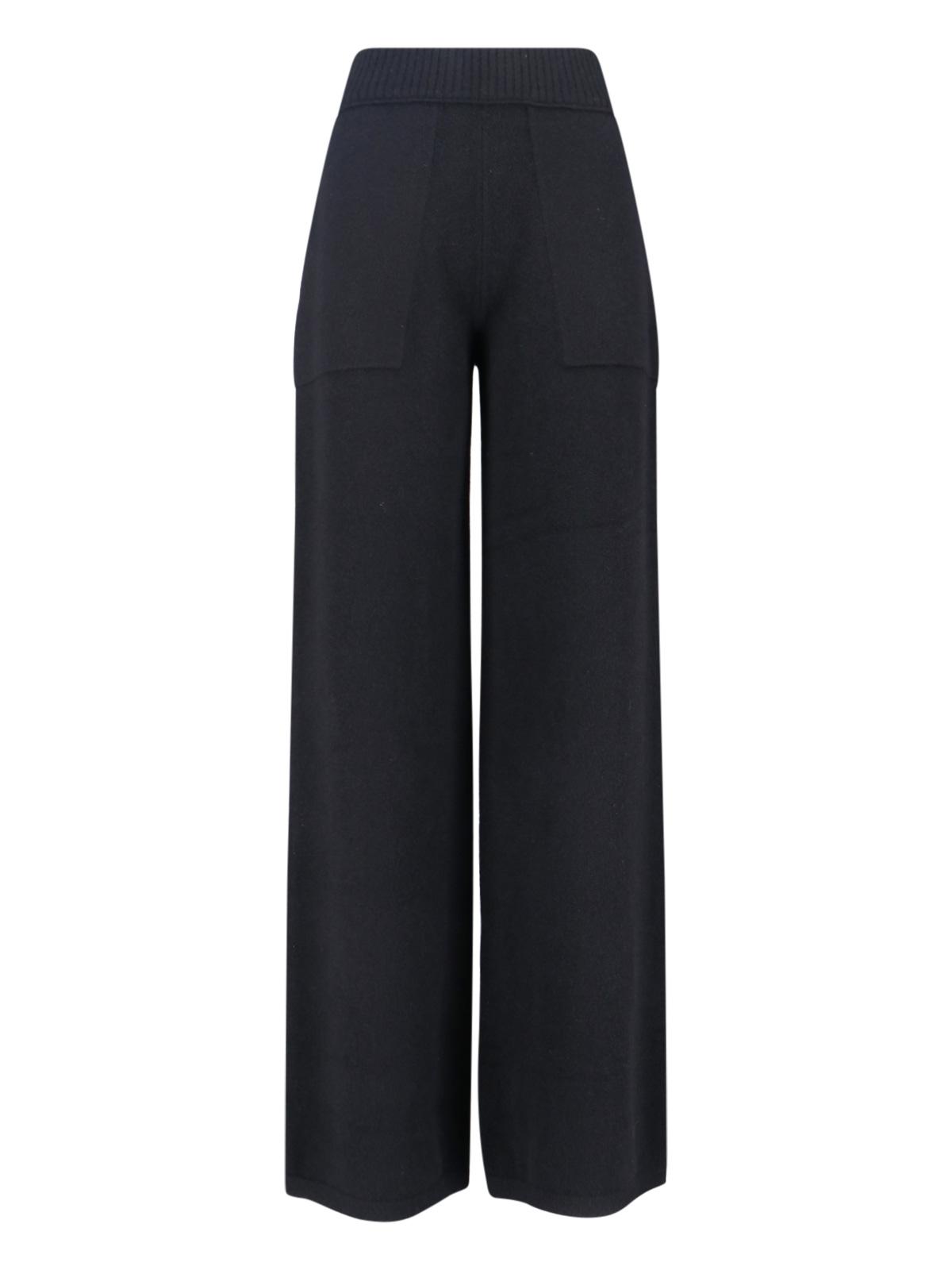 uma wang trousers black cashmere - women