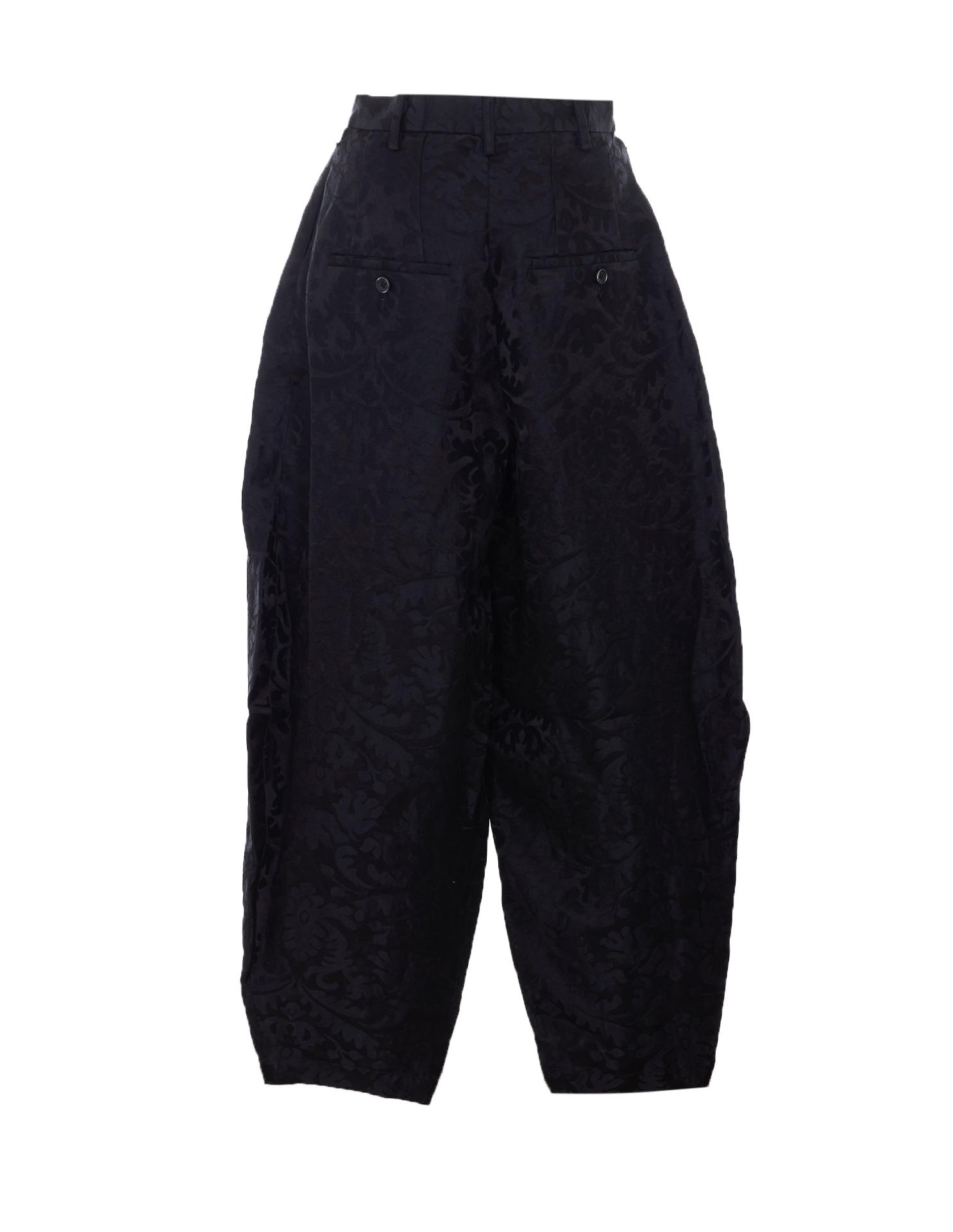 uma wang trousers black linen - women