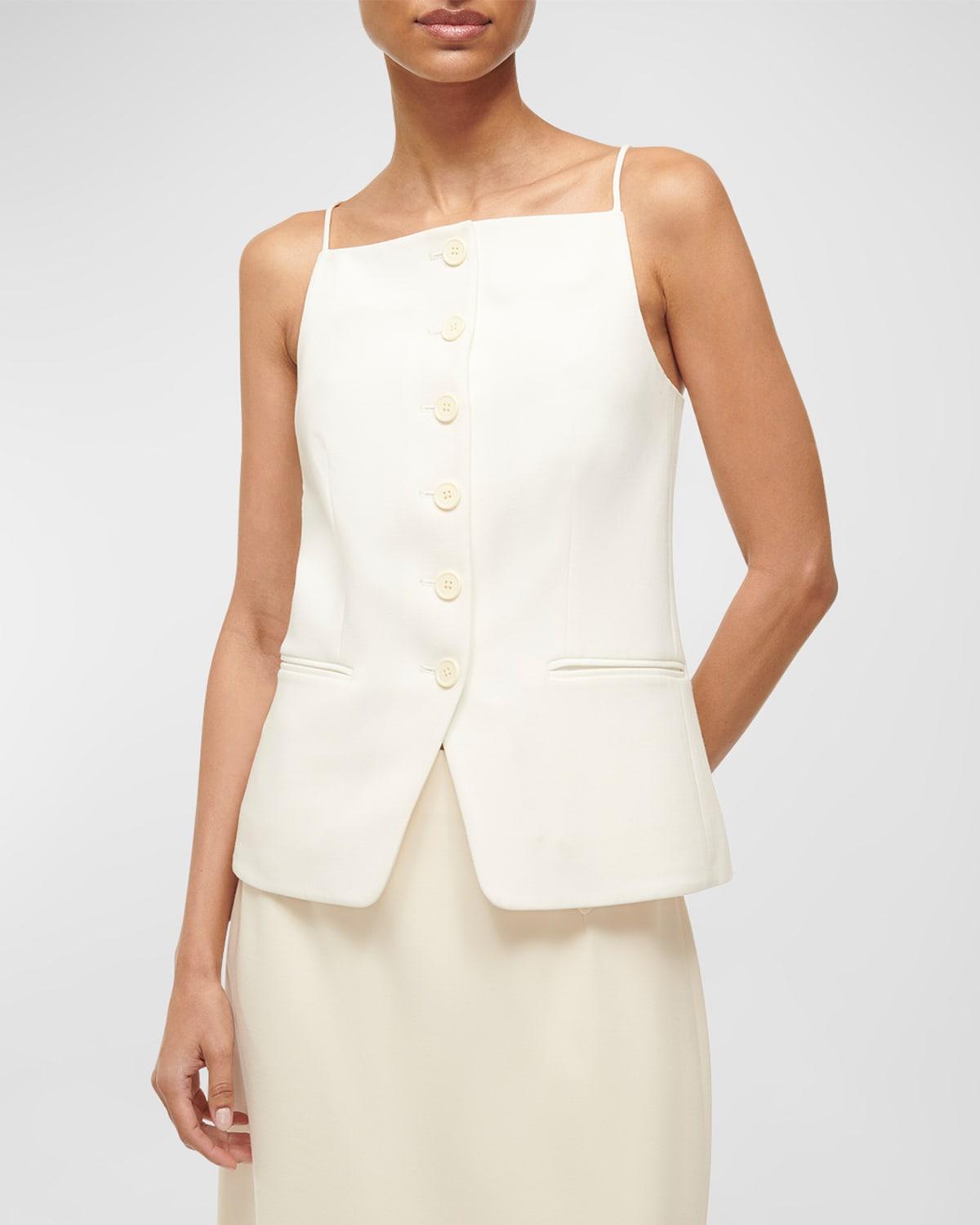 una tailored vest top