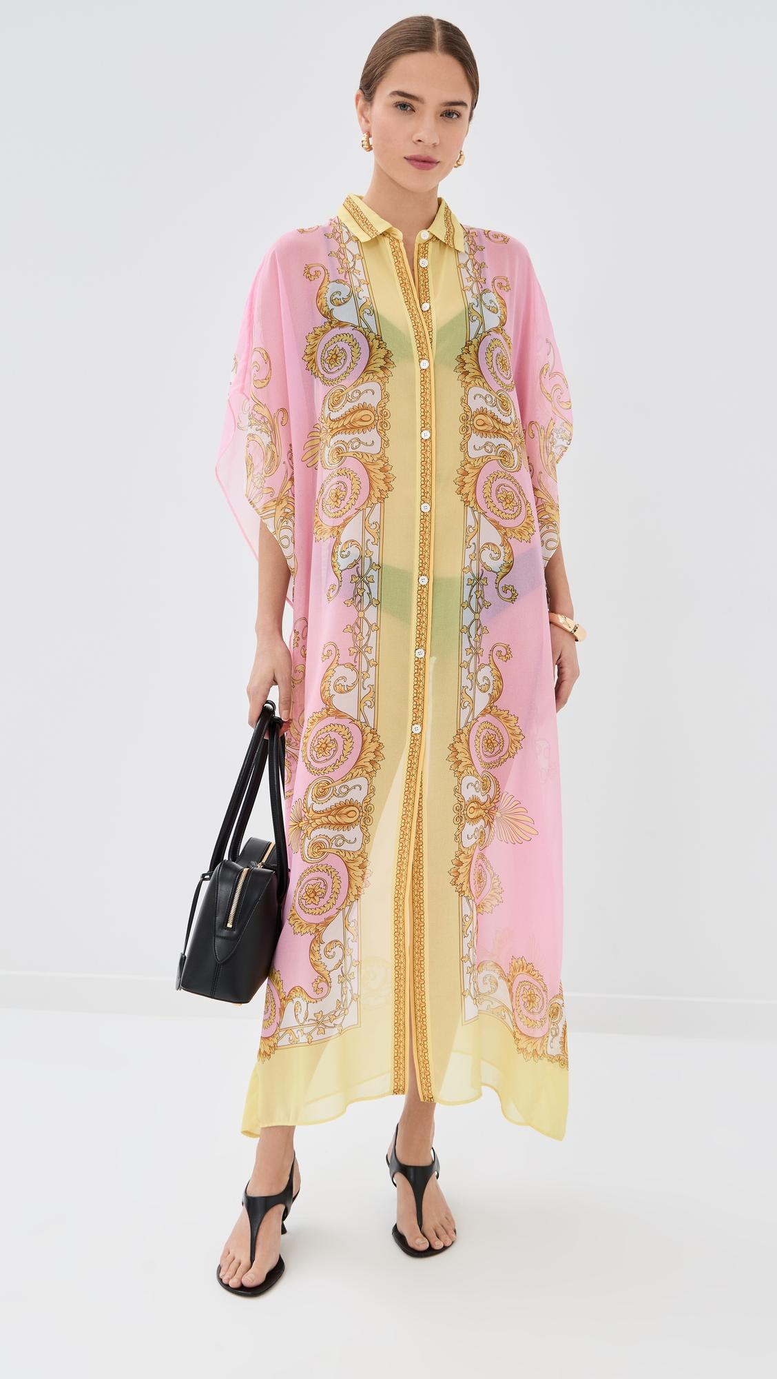 underwater barocco georgette caftan