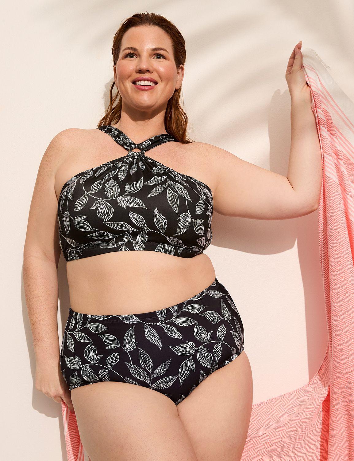 underwire high-neck bikini top