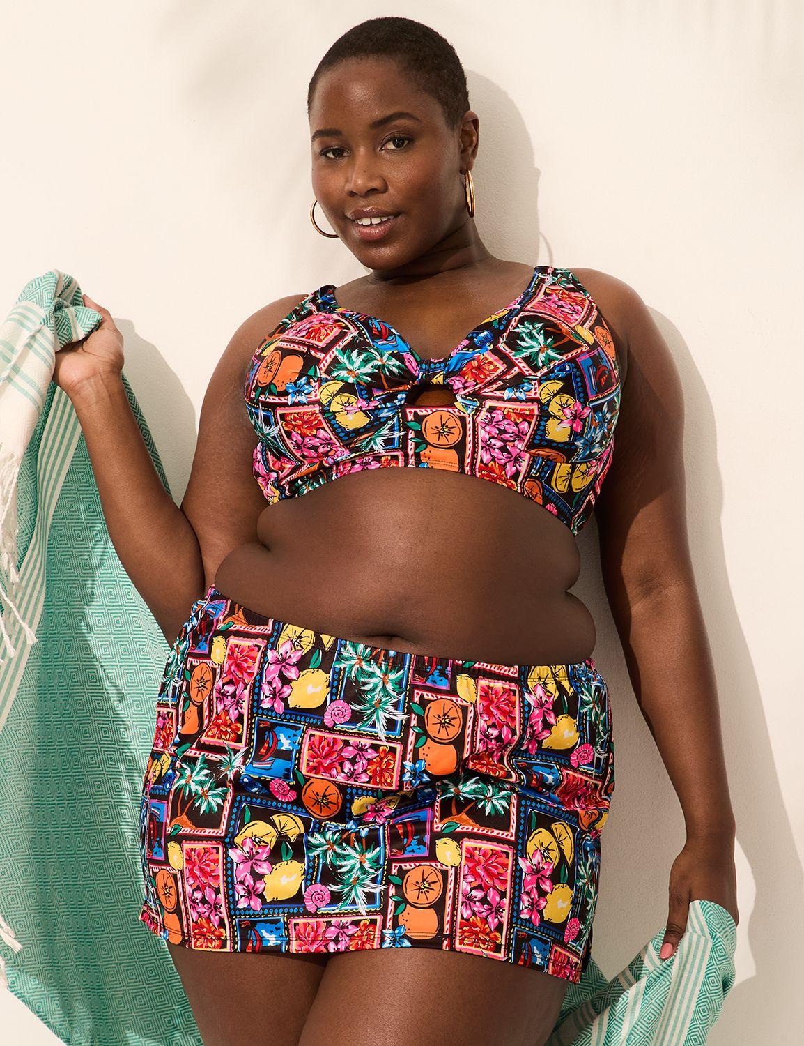 underwire knot-front bikini top