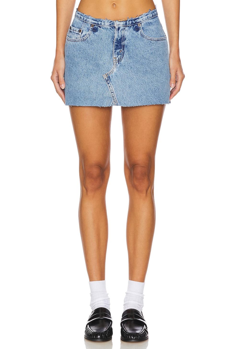 undone mini rise micro skirt