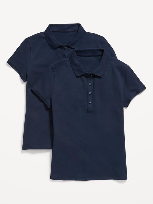 uniform pique polo 2-pack