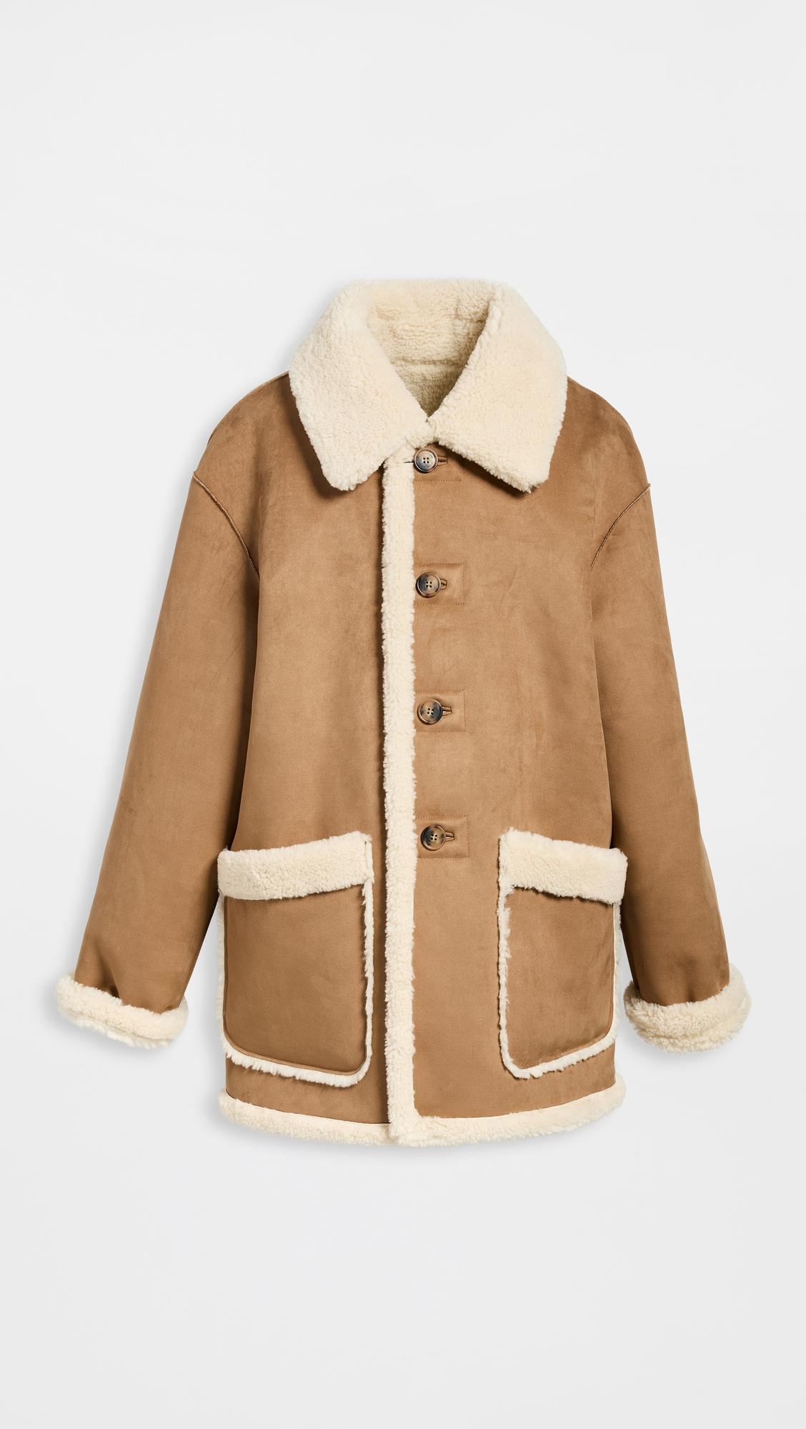 unisex reversible shearling jacket