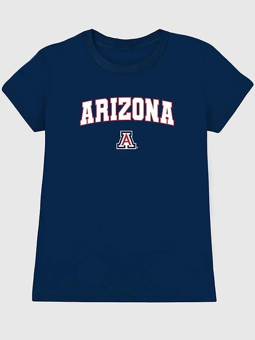 university of arizona arch logo graphic t-shirt for women